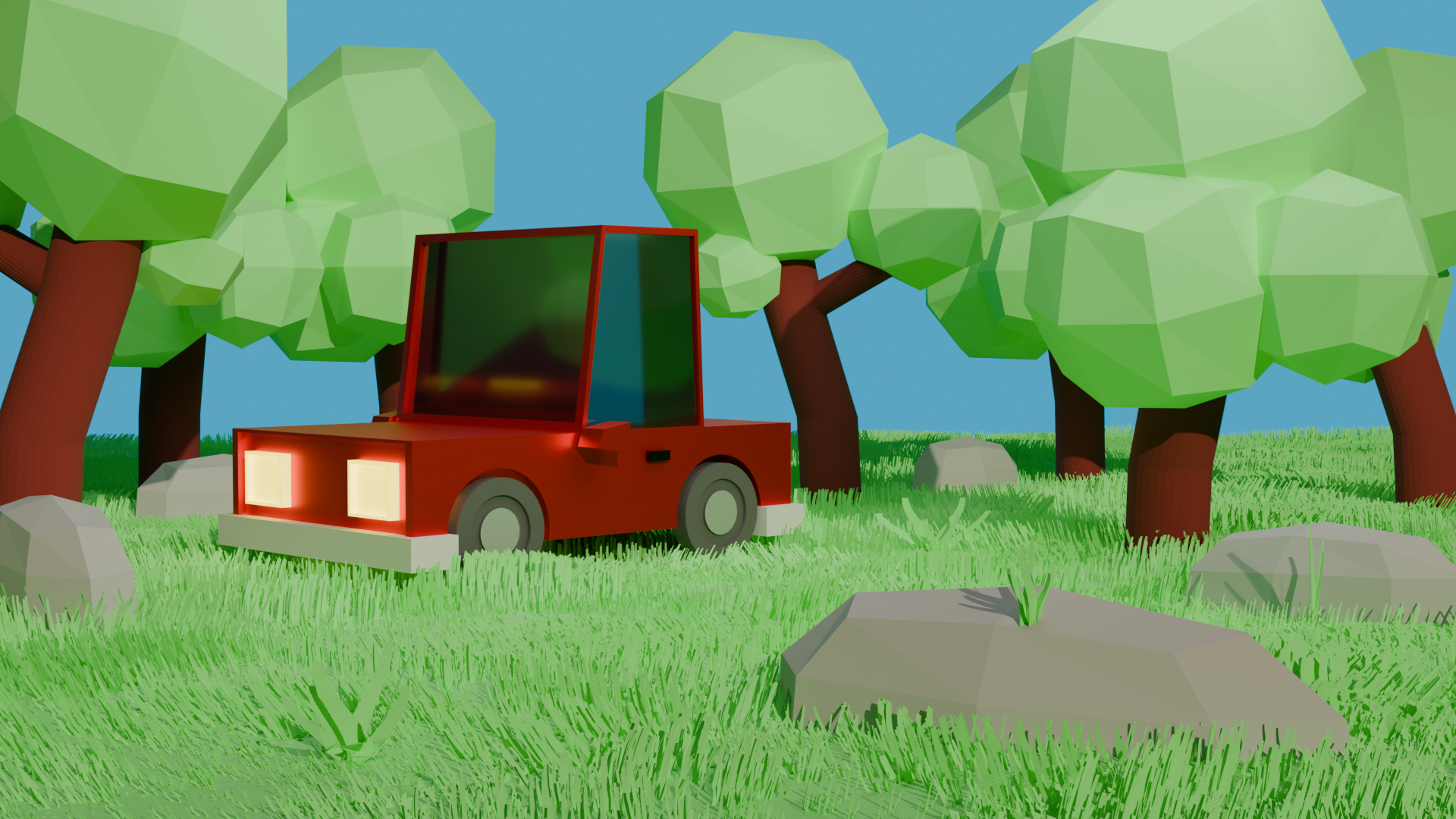 render cotxe